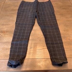 Loft blue/grey pattern leggings. Great to wear with long sweater for work!